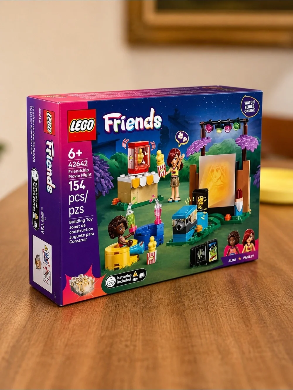 LEGO Friends 42642 Friendship Movie Night Set • Complete • Open Box • Fast Ship